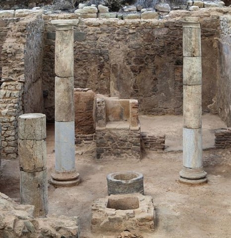 The Cerro del Molinete archaeological park in Cartagena, containing the Roman Forum district