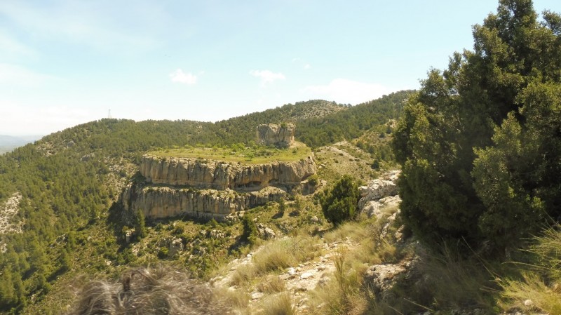 The castle of Benizar in the mountains of Moratalla
