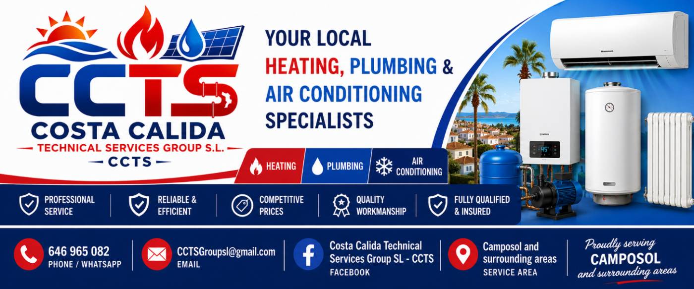 Costa Calida Technical Services Group SL CCTS: Central heating, air conditioning and more in Murcia
