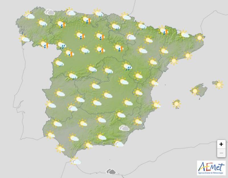 Spain weekend weather forecast: May 9-12