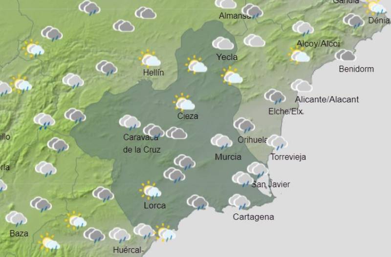 More rain and calima in Murcia: Weekend weather forecast June 27-30