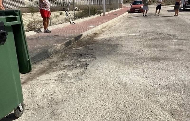 Council condemns spate of mindless vandalism as refuse bins in Mazarron and Camposol set alight