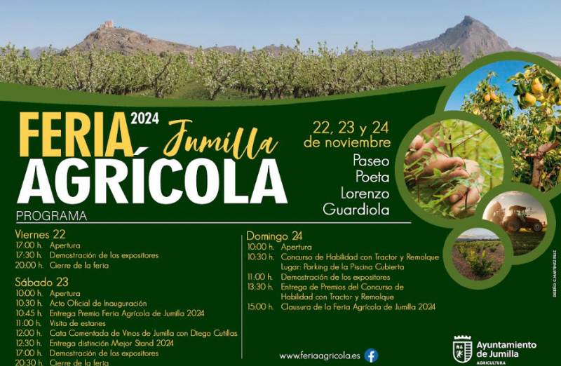 November 22 to 24 Agricultural show in Jumilla