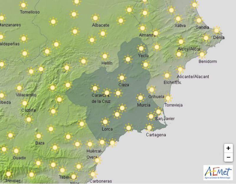 Windy but warm: Murcia Christmas weather forecast December 23-26