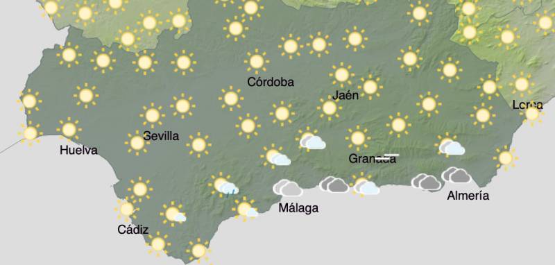 Andalucía weather forecast January 13-16: Sunny days and cold nights