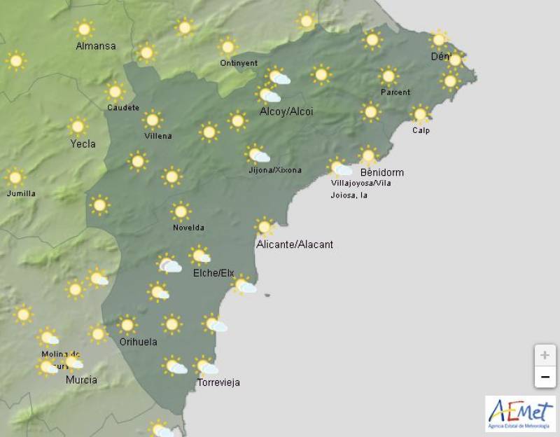 Alicante dodges the storm: Weather forecast Jan 30-Feb 2