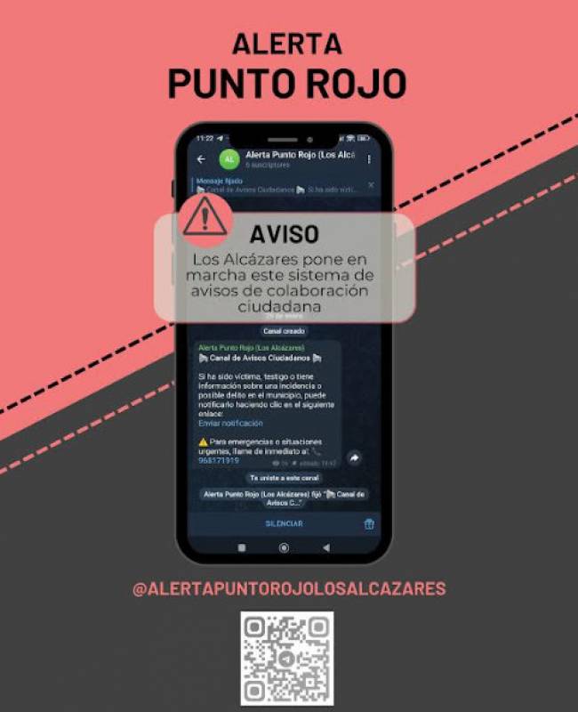 Alerta Punto Rojo mobile phone citizen alert system introduced in Los Alcázares