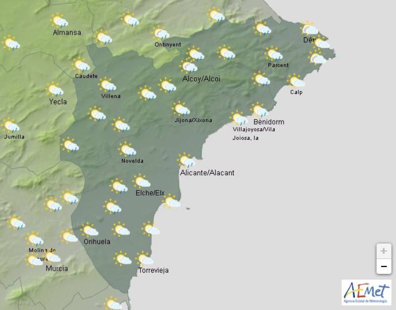 Hot and sunny after the rain: Alicante weekend weather forecast April 3-7
