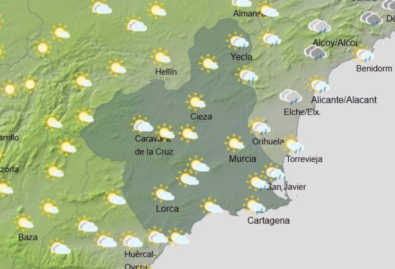 Rainclouds forecast to break the heat this week: Murcia weather July 7-10