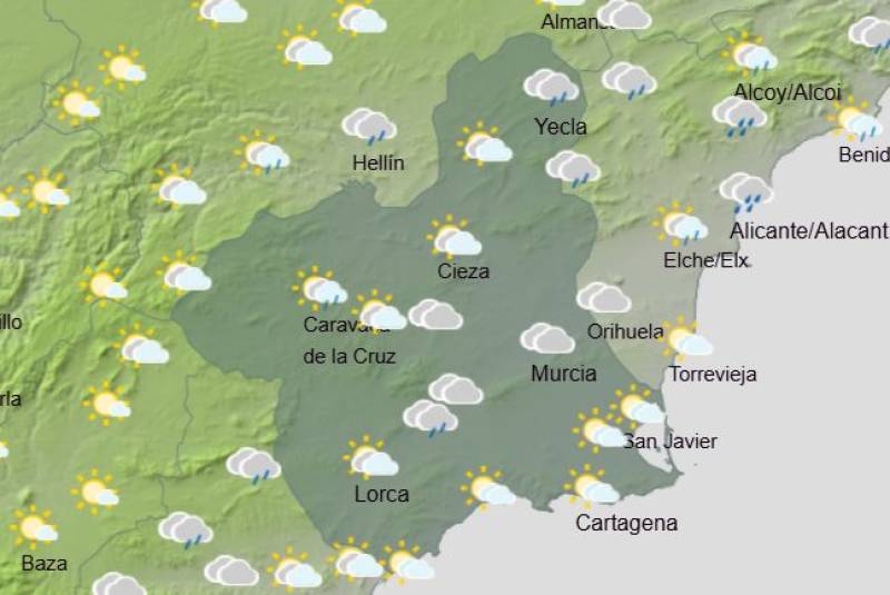 Rainclouds forecast to break the heat this week: Murcia weather July 7-10