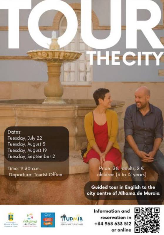 July 22 Guided tour IN ENGLISH of the town of Alhama de Murcia