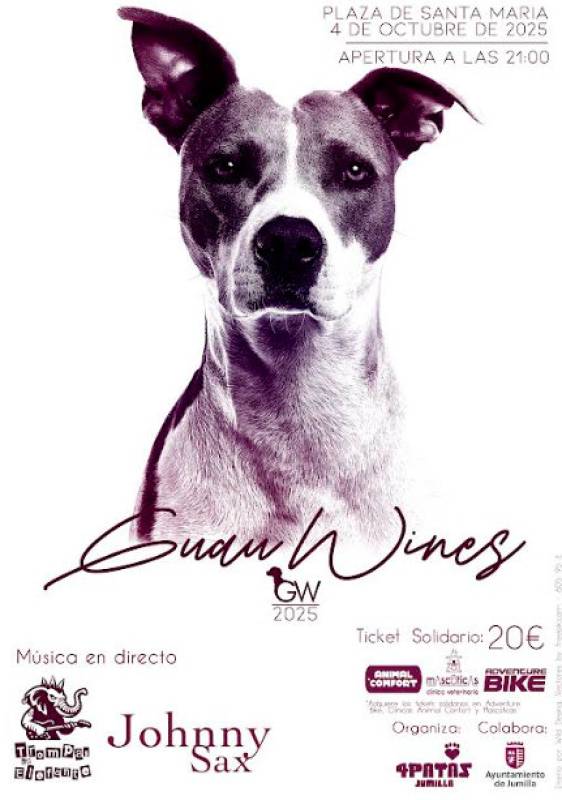October 4 Wine, Guau Wines fundraising evening for animal welfare charity in Jumilla