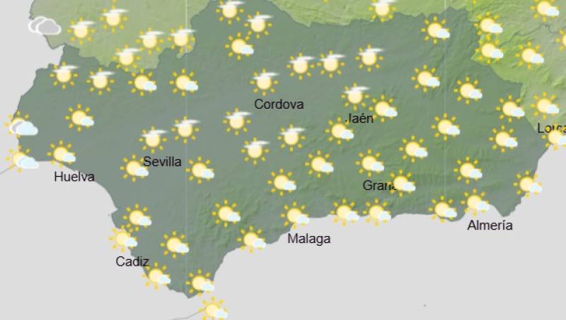 Andalucía weekly weather forecast November 10-13: Sun, clouds and a few showers