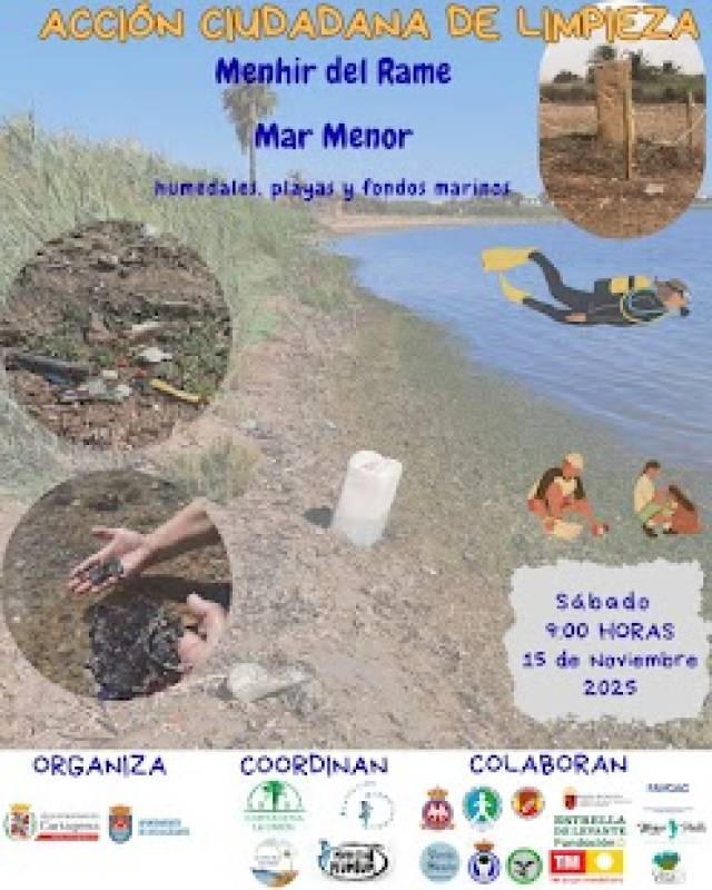 Community to tackle rubbish 'Hotspot' at Mar Menor in major land and sea clean-up
