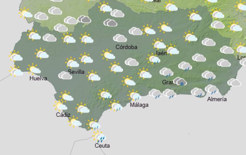 Andalucía weekly weather forecast December 22-28: Cool, cloudy skies with the odd shower and frosty nights