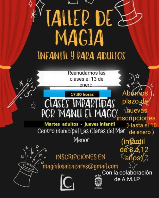 Free magic classes in Los Alcázares