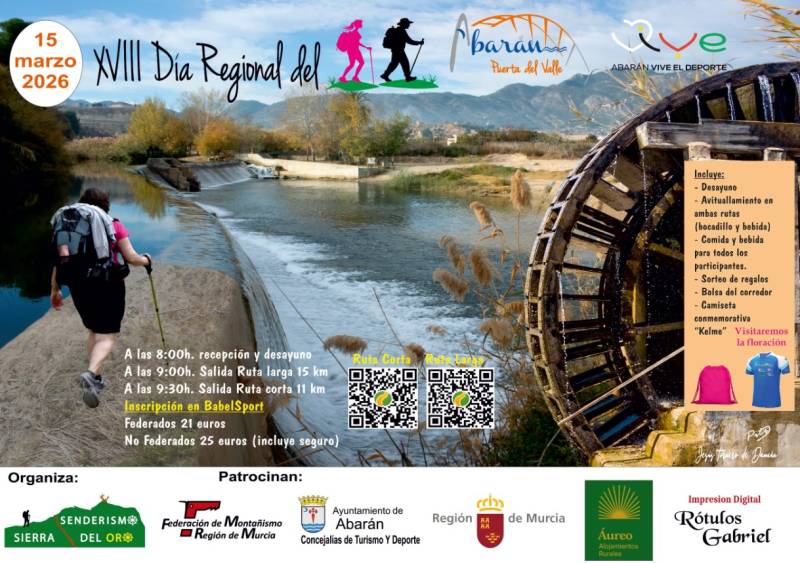 March 15 Regional hiking day in Abarán