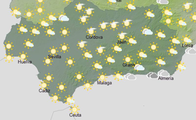 Andalucía weekend weather forecast March 12-15: Bright spells, chilly nights and a cooler weekend