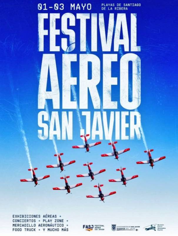 San Javier presents the 2026 International Air Show on the shore of the Mar Menor