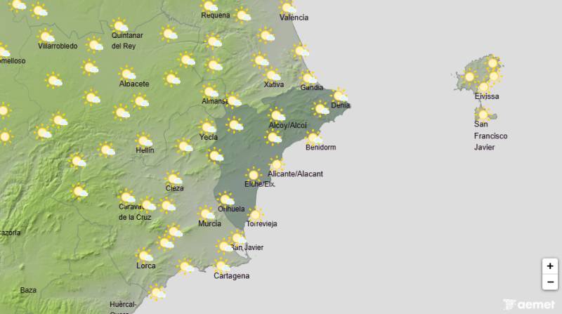Sunny skies and rising temperatures: Alicante weather forecast May 25-28
