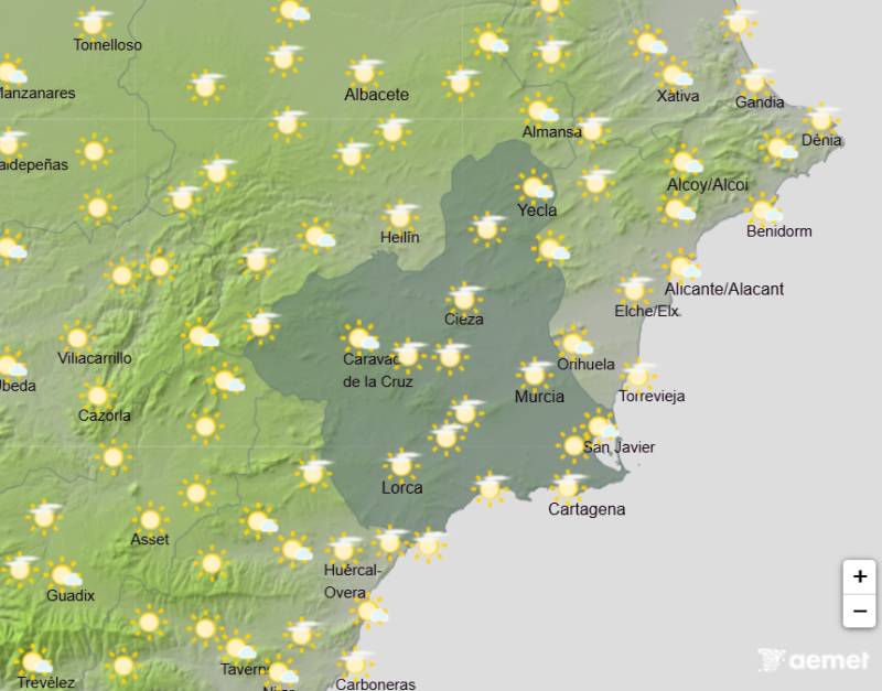 Scorching temperatures continue all week: Murcia weather forecast June 22-25
