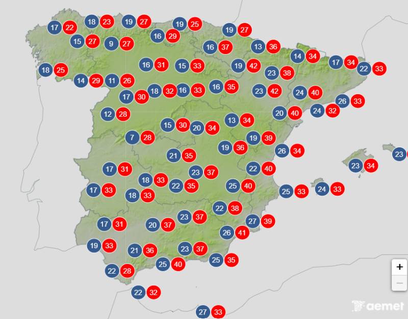 Spain braces for 44ºC before dramatic weekend cool-down: Weather forecast July 23-26