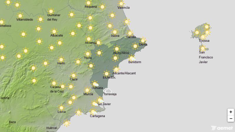 Rising temperatures and Saharan dust on the way: Alicante weather forecast July 30-August 2