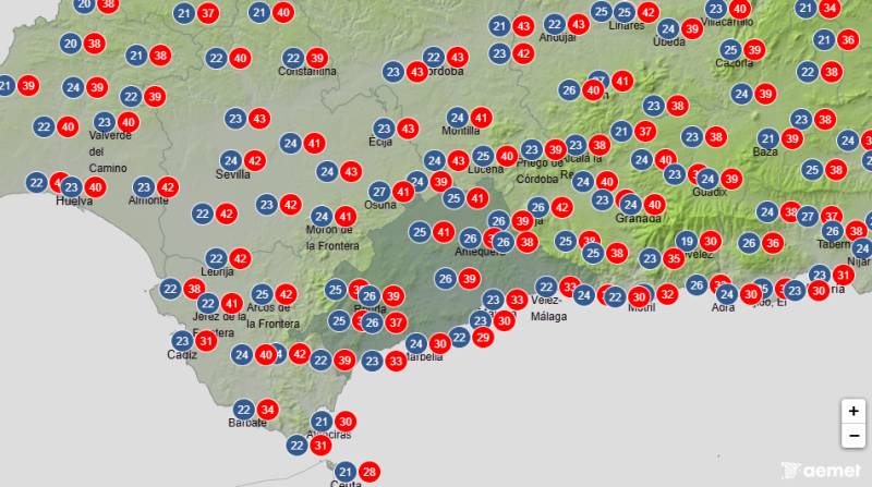 Spain's fourth heatwave brings another weekend of extreme heat: Andalucía weekend weather July 30-August 2