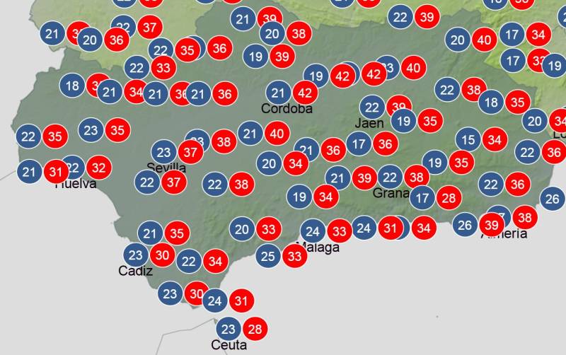 Andalucía weekly weather forecast August 17-20: Storms and rain signal a change after weeks of intense heat