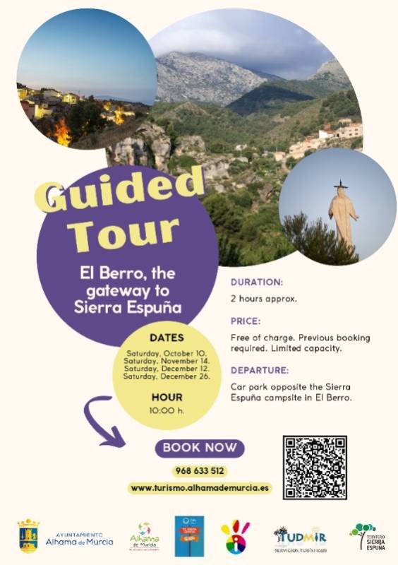 December 26 Free guided tour IN ENGLISH of El Berro, The Gateway to Sierra Espuña